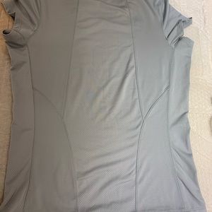 Both for $38 ALO Yoga Cool Fit White & Gray Activewear T-Shirt’s Women's Medium